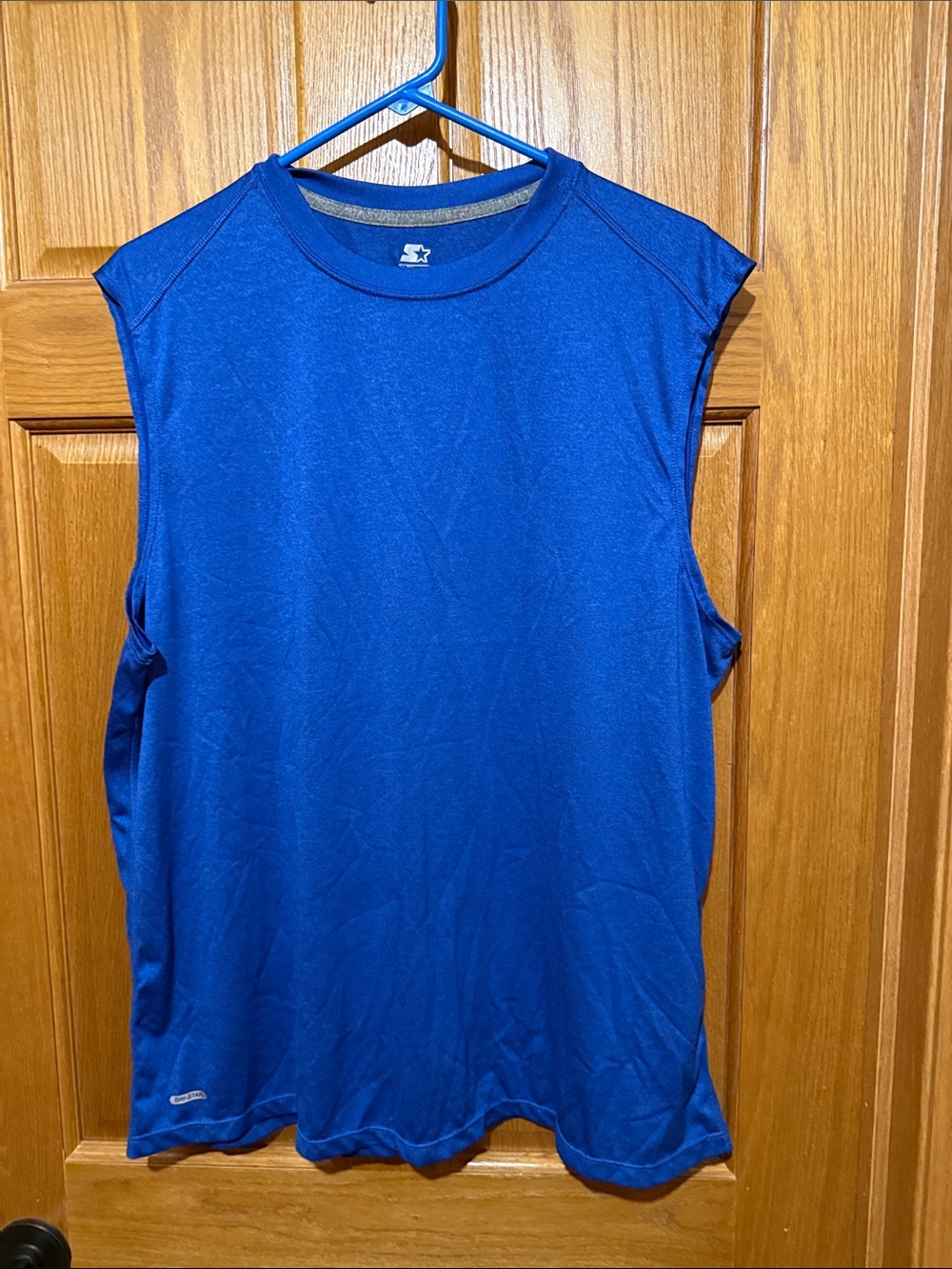 STARTER Blue Sleeveless Performance Tank